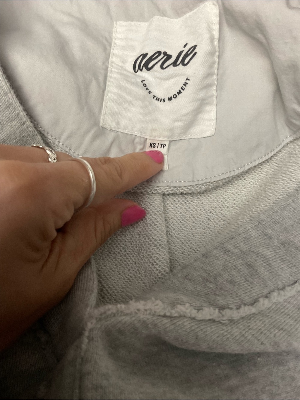 Aerie Vintage Oversize Popover Polo Sweatshirt - Picture 4 of 4